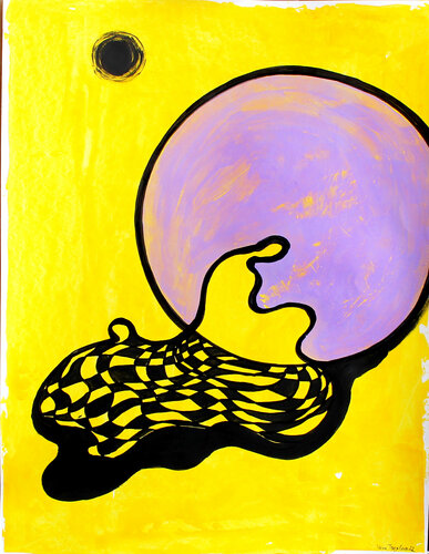 Flowing moon by Irina Tsypilova, Work on Paper for Sale on Singulart