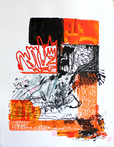Fire and Shadow by Irina Tsypilova, Work on Paper for Sale on Singulart