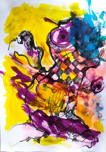 Thinking man von Irina Tsypilova, Werk auf Papier kaufen auf Singulart