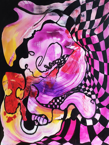 Thoughts on going to the Moon van Irina Tsypilova, Schilderij te koop op Singulart