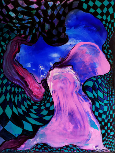 Energy from pink matter di Irina Tsypilova, Pittura in vendita su Singulart