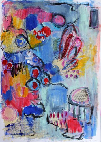 Berries and figs - Diptych by Irina Tsypilova, Work on Paper for Sale on Singulart