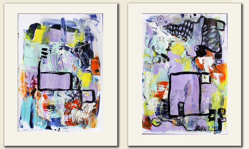 New sensations I - diptych (2 paintings) Irina Tsypilova
