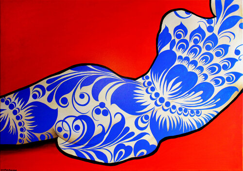Blue elegance von Irina Tsypilova, Malerei kaufen auf Singulart