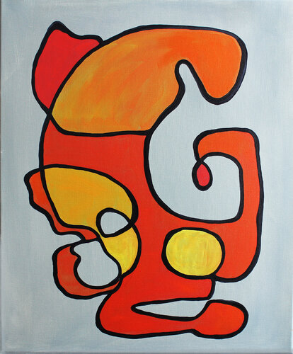 Orange Harlequin von Irina Tsypilova, Malerei kaufen auf Singulart