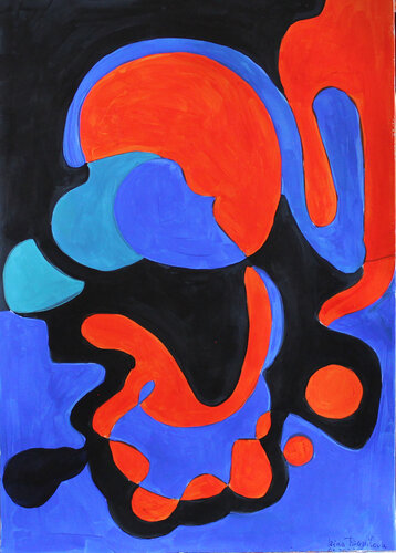 Landscape with orange flavor I di Irina Tsypilova, Opera su carta in vendita su Singulart