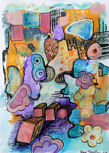 I want to dream von Irina Tsypilova, Werk auf Papier kaufen auf Singulart