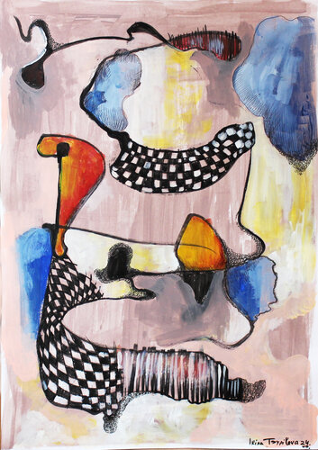 The smell of rain and leaves van Irina Tsypilova, Werk op papier te koop op Singulart