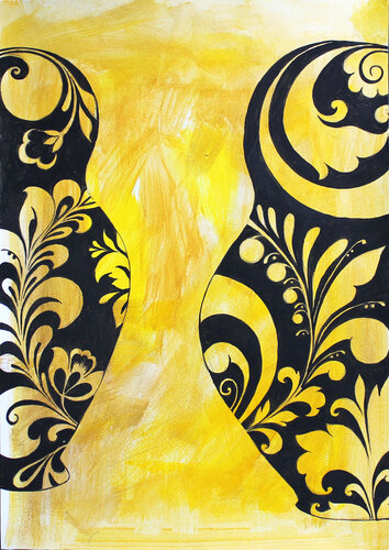 Shadows of Tradition von Irina Tsypilova, Malerei kaufen auf Singulart
