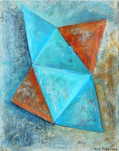 Geometric Equilibrium van Irina Tsypilova, Schilderij te koop op Singulart