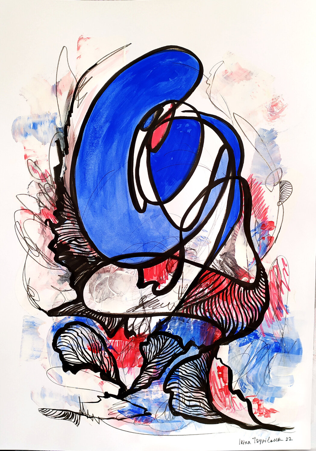 Time of great madness 2 Irina Tsypilova Werk auf Papier zu verkaufen