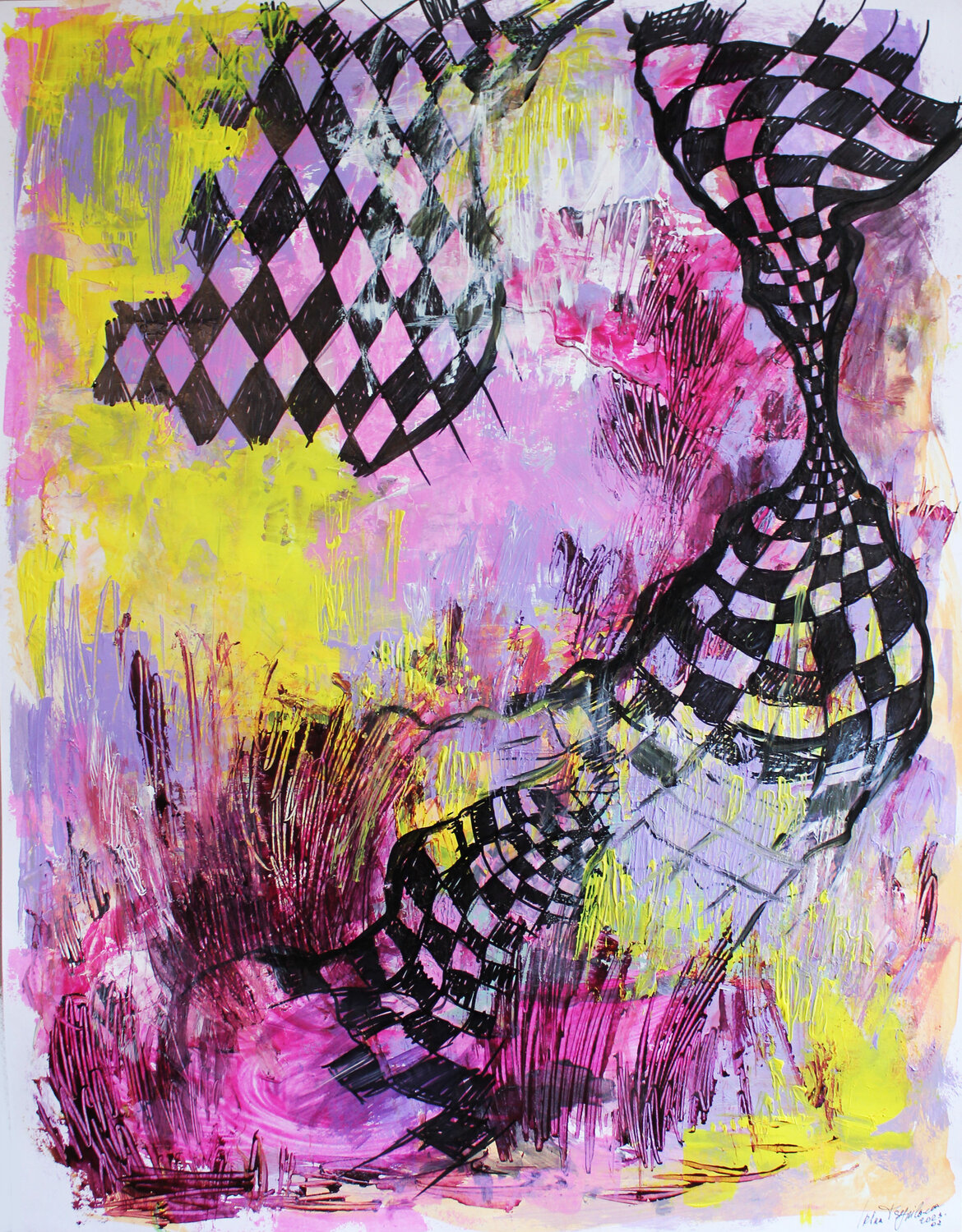 She flies over pink clouds Irina Tsypilova