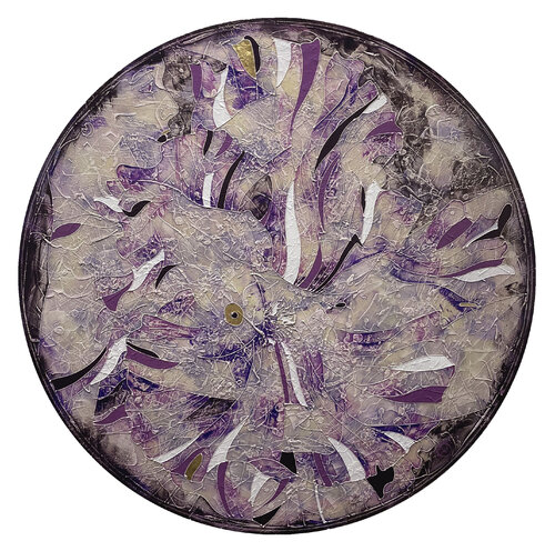 What is tide silent about (round painting, D-120 cm) Vasili Zianko