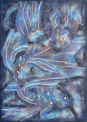 MY LITTLE FISH van Vasili Zianko, Schilderij te koop op Singulart