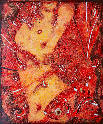 FIERY YAMAYA'S DANCE van Vasili Zianko, Schilderij te koop op Singulart