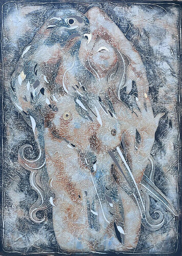 THE FLIGHT UP OF THE INVINCIBLE NIKA van Vasili Zianko, Schilderij te koop op Singulart