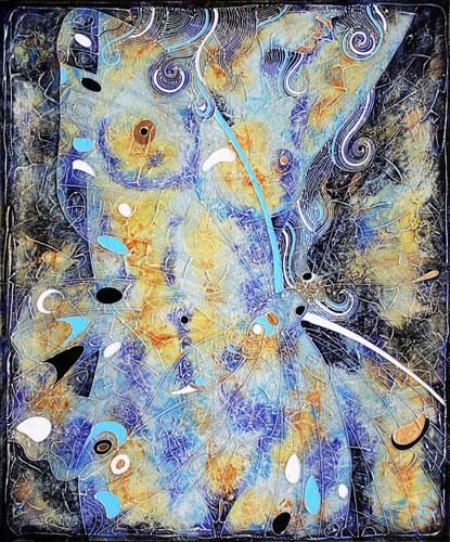 Itzpapalot's wings di Vasili Zianko, Pittura in vendita su Singulart