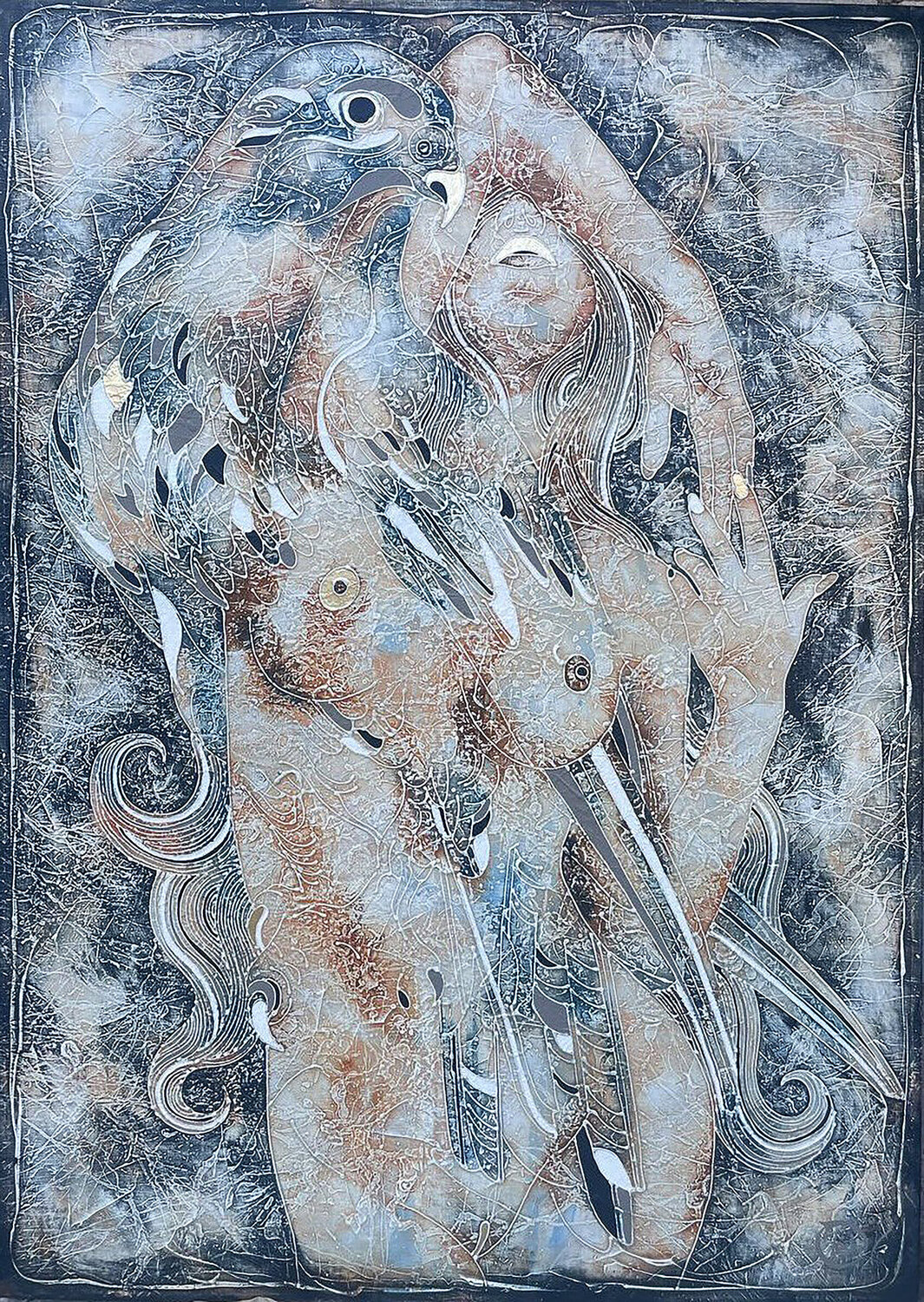 THE FLIGHT UP OF THE INVINCIBLE NIKA Vasili Zianko Originalgemälde zu verkaufen