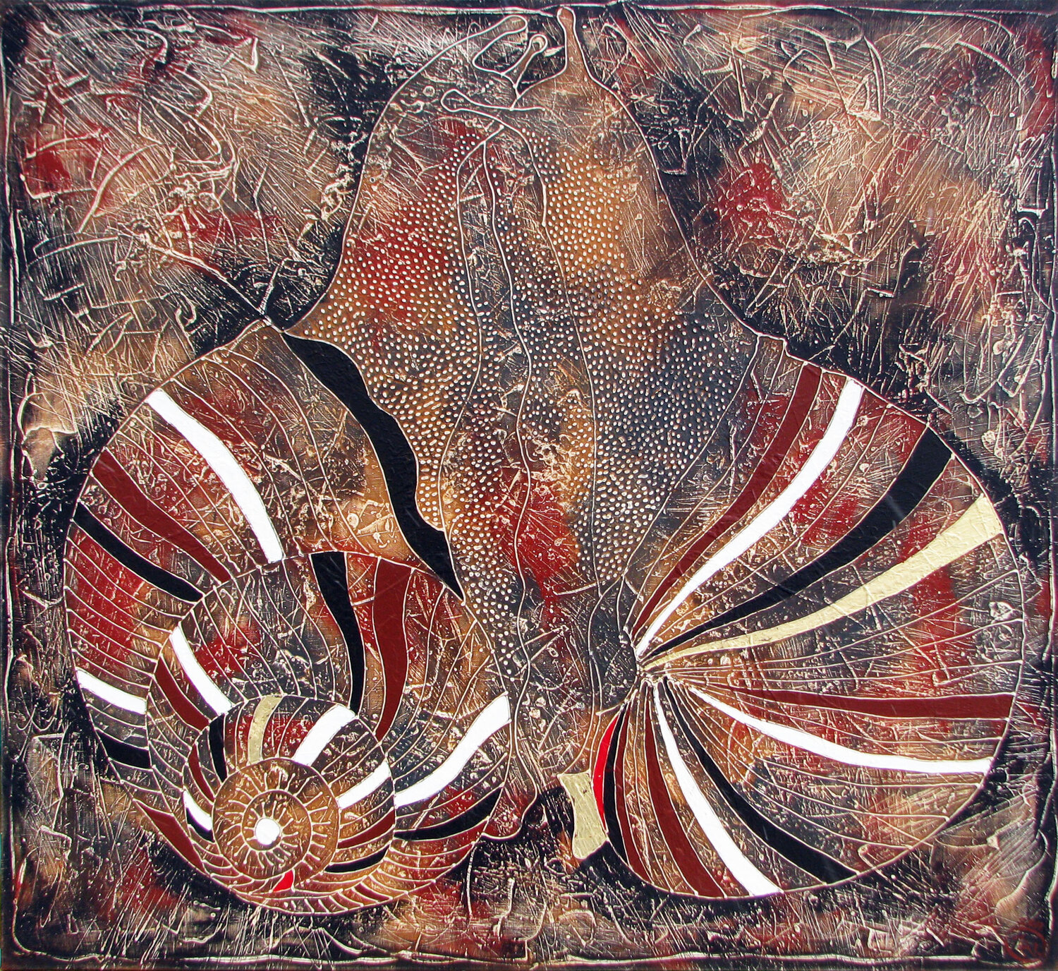 GREAT LOVE - !the art-work is readable for blind people by touch Vasili Zianko Dipinto originale in vendita