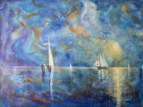 FULL CALM 3. par Rakhmet Redzhepov, Peinture en vente sur Singulart