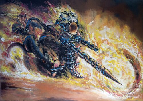 Fire Flame van Rakhmet Redzhepov, Schilderij te koop op Singulart