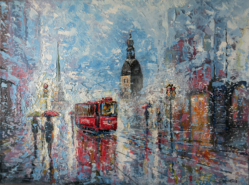 Urban Romance van Rakhmet Redzhepov, Schilderij te koop op Singulart