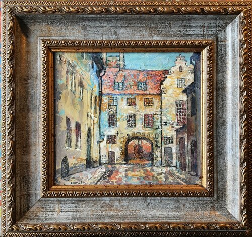 Old Riga. van Rakhmet Redzhepov, Schilderij te koop op Singulart