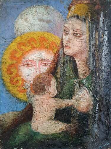 Motherhood. par Rakhmet Redzhepov, Peinture en vente sur Singulart