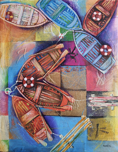 Boats for Vacations. van Rakhmet Redzhepov, Schilderij te koop op Singulart