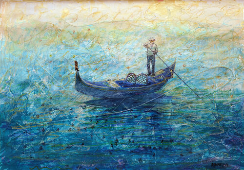 GONDOLIER  2  . di Rakhmet Redzhepov, Opera su carta in vendita su Singulart