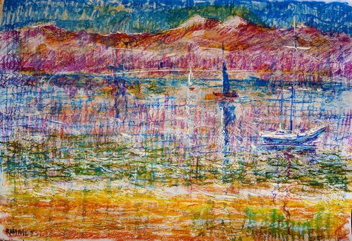 Sea surface . par Rakhmet Redzhepov, Œuvre sur papier en vente sur Singulart