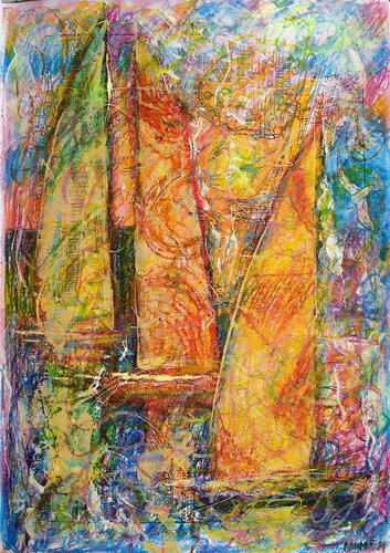 Yellow Sails. by Rakhmet Redzhepov, Work on Paper for Sale on Singulart