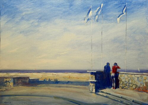 Jurmala , Beach. von Rakhmet Redzhepov, Malerei kaufen auf Singulart