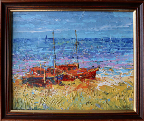 Old Boat van Rakhmet Redzhepov, Schilderij te koop op Singulart