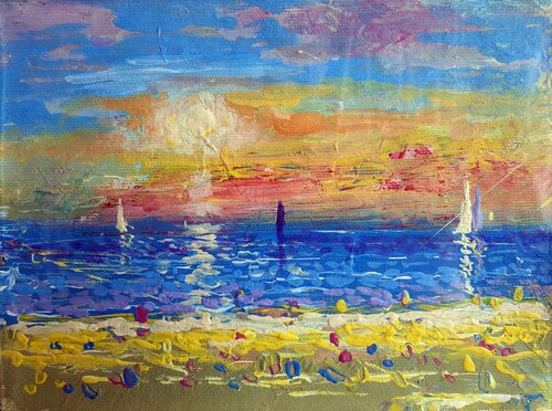 Beach. par Rakhmet Redzhepov, Peinture en vente sur Singulart