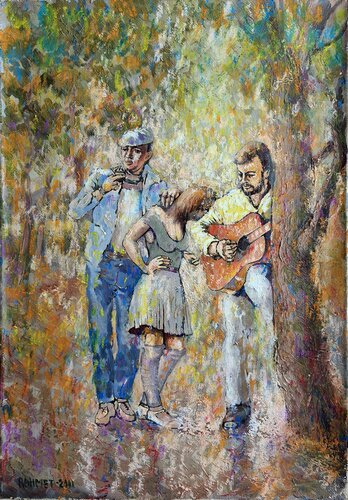LOVE AND THREE. von Rakhmet Redzhepov, Malerei kaufen auf Singulart