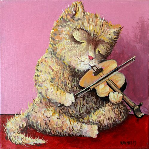 VIOLINIST. von Rakhmet Redzhepov, Malerei kaufen auf Singulart