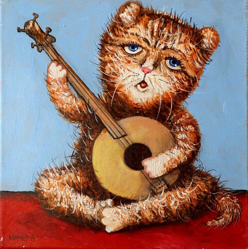 MUSICIAN. par Rakhmet Redzhepov, Peinture en vente sur Singulart