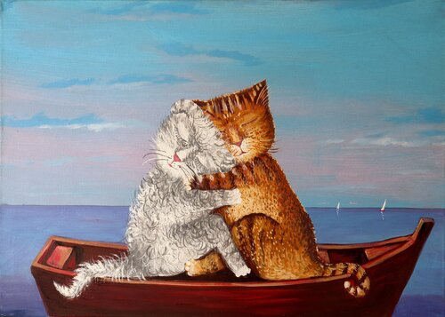 LOVE (boat) van Rakhmet Redzhepov, Schilderij te koop op Singulart