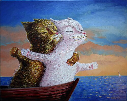 LOVE AND TITANIC. di Rakhmet Redzhepov, Pittura in vendita su Singulart