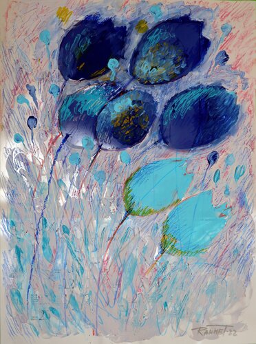 Fantasy with Flowers 3. par Rakhmet Redzhepov, Œuvre sur papier en vente sur Singulart