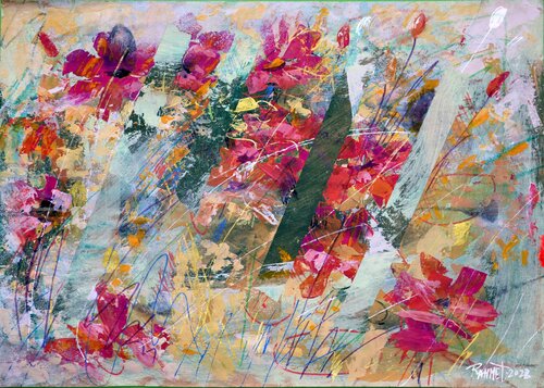 Fantasy with Flowers 25 par Rakhmet Redzhepov, Œuvre sur papier en vente sur Singulart