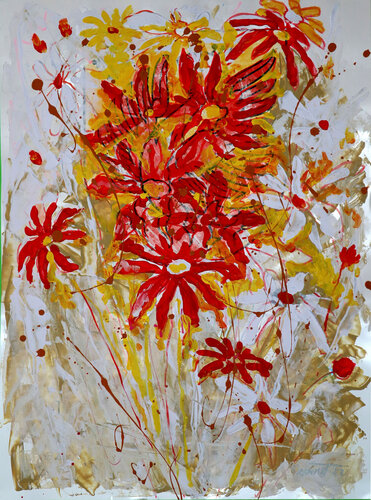 Fantasy with Flowers 12. di Rakhmet Redzhepov, Opera su carta in vendita su Singulart