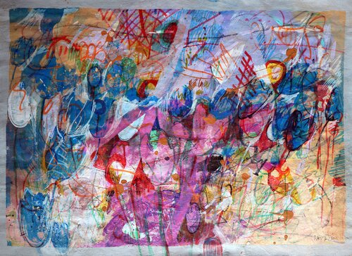 Fantasy with Flowers 15. by Rakhmet Redzhepov, Work on Paper for Sale on Singulart