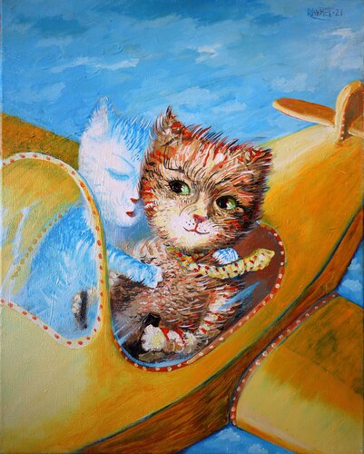 AVIATOR . par Rakhmet Redzhepov, Peinture en vente sur Singulart