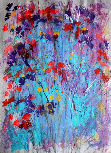 Fantasy with Flowers 16. de Rakhmet Redzhepov, Obra en papel a la venta en Singulart