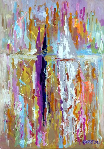 Purple  Sail. di Rakhmet Redzhepov, Pittura in vendita su Singulart