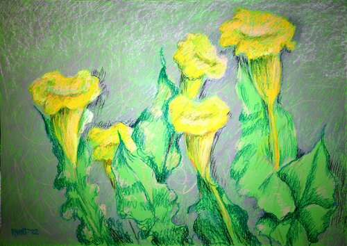 Flowers of Happiness by Rakhmet Redzhepov, 종이 for Sale on Singulart