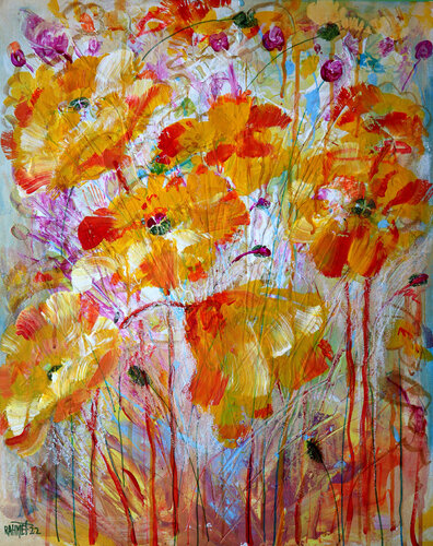 Yellow Poppies. par Rakhmet Redzhepov, Peinture en vente sur Singulart