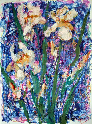 Fantasy with Flowers 6. par Rakhmet Redzhepov, Œuvre sur papier en vente sur Singulart